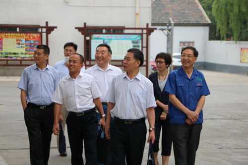 德源酚醛環(huán)氧樹脂-高書記一行實(shí)地查看黨建工作開展情況